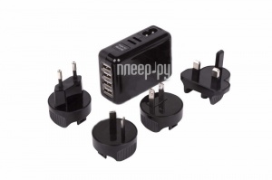 Адаптер универс сетевой на 4 USB Rexant №07012