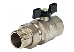 Кран шаровой 1/2 с амер Бабочка Stout PN50 №01947