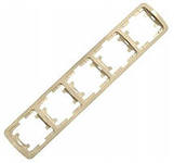 Рамка 5м "Glossa" гориз (перламутр) GSL000605 SchE №02550