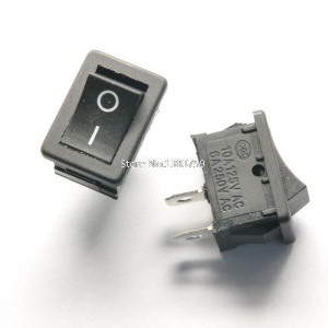 Микро-выкл 1кл мини (сер) 3А 250V 2pin I-O Rexant №01579