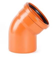 Отвод ПП НПВХ ДУ-160*45` уличный рыжий №03079