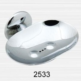 Мыльница хром к стене большая "OTEL" 2533 №02499