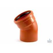 Отвод ПП НПВХ ДУ-110*30` уличный рыжий №04554