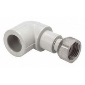 Угольник PPRC с перек/гайкой 20*1/2 (Pro Aqua) №00236