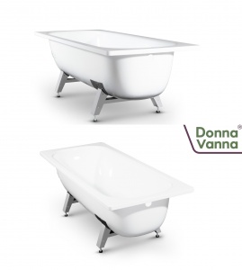 Ванна сталь Donna Vanna 1400*700 (с ножками) (ВИЗ) №00222