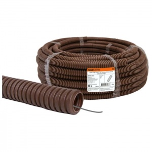 Труба ПВХ гофр. d20мм бук №04910