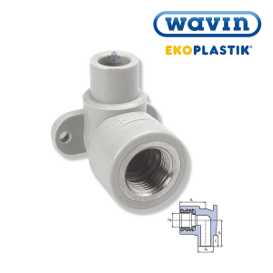 Угольник PPRC установоч ВР 20*1/2 (Ekoplast) под муфту №01682