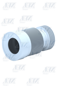 Отвод для унитаза гофра выпуск d110 L225-520мм К828 АНИ №02911