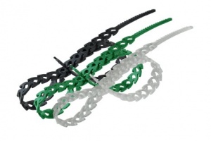 Хомут-стяжка мягк отрывной 10*300мм белый IMT38071 SchE №02272