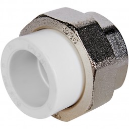 Муфта белая PPRC разъёмн ВР 25*1 (Pro Aqua) №11296