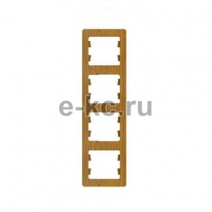 Рамка 4 м "Glossa" вертик (дер.дуб) GSL000508 SchE №01705