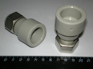 Муфта PPRC с перек/гайкой 25*3/4 (Pro Aqua) №02617