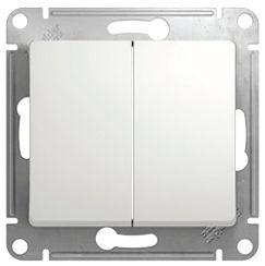 Выкл 2 кл СП "Glossa" (бел) GSL000151 SchE №02875
