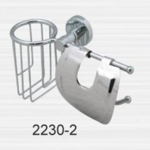 Бумагодержатель "Листик" с освежителем "LONG" 2230-2 №03526