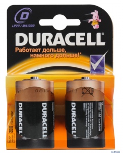 Элемент питания LR-20 Duracell MN1300 №01799