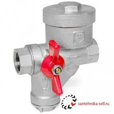 Кран шаровой 1/2 г/г с фильтр и рег давл Бабочка левый VT.299.NL.04 №03008