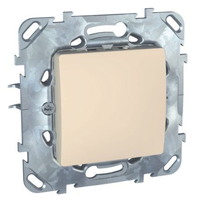 Выкл 1кл СП Unica (крем) MGU5.201.25ZD SchE №02386