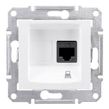 Розетка комп 1м СП RJ45 "Sedna" (бел) неэкр.UTP SDN4300121 SchE №07077