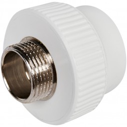 Муфта белая PPRC комбинир.НР 40*1 (Pro Aqua) №11297