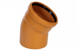 Отвод ПП НПВХ ДУ-160*30` уличный рыжий №07747