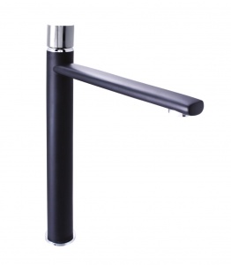 Смеситель Etna-18/D (BK) д/ум-ка шар высокий (излив 21см) ЧЁРНЫЙ (Литва) №05344