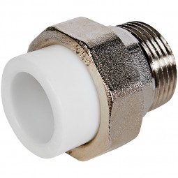 Муфта белая PPRC разъёмн НР 25*1 (Pro Aqua) №11300