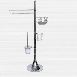 Стойка н/пол (ёрш+освежит+бум/держ+ПД "рога двойные") "Листик" "0000" 0058-1/F №02158