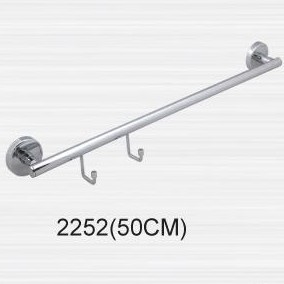 Полотенцедержатель трубчатый 2 крючка 45 см "LONG" 2252 №01857