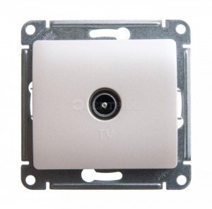 Розетка TV окон СП "Glossa" (перламутр) (1dB) GSL000691 SchE №02508