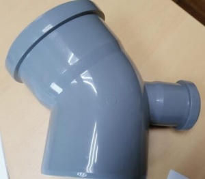 Отвод ПП ДУ-110/50*45` фронтальный тыл (прям) №02734