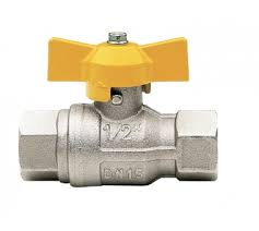 Кран ГАЗ шаровой 1/2" г/г бабочка Itap068 №05718