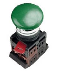 Кнопка AЕА-22 гриб Д-22мм (зел) №00884