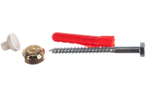 Крепление унитаза к полу ЗОЛОТО (к-т 2шт) №09249