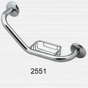 Поручень кривой с мыльницей малый "OTEL" 2551 №04072