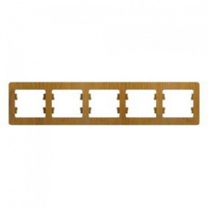 Рамка 5м "Glossa" гориз (дер.дуб) GSL000505 SchE №01708