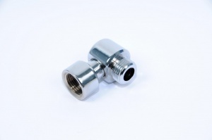Соединение для п/суш 1/2"г*1/2"ш с нак/гайк угловое короткое №07279
