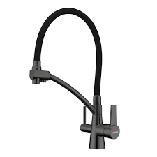 Смеситель Gappo д/кухни шар (с гиб/изл и подкл фильтра воды) чёрный G4398-16 №03042