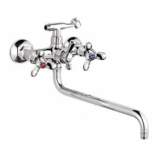 Смеситель Ledeme д/в крест (излив"L" 30см) L2112 №10361