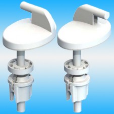 Крепление к сиденью пластик ОВАЛ d8мм регулир L80мм КР-07 Псков (к-т 2шт) №01728