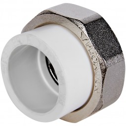 Муфта белая PPRC разъёмн ВР 32*3/4 (Pro Aqua) №11299