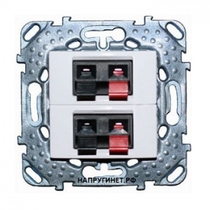 Розетка аудио 2м СП Unica (бел) MGU5.8787.18ZD SchE №02548