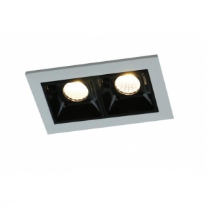 Свет-к встраив св/диод 4,5W 3000K черн/бел Arte Lamp Grill A3153PL-2BK №06763