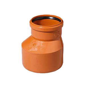 Патрубок переходной ПП НПВХ ДУ-160*110 (рыжий) №01895