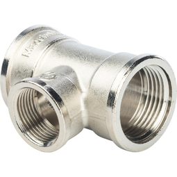 Тройник хром 3/4"-1/2"-3/4" г/г/г Stout №02206