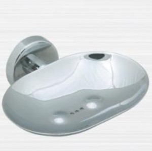 Мыльница хром к стене большая "LONG" 2233 №01318