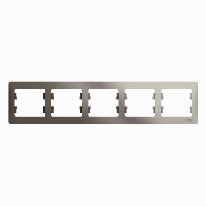 Рамка 5м "Glossa" гориз (титан) GSL000405 SchE №02540