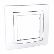 Рамка 1 м Unica (бел) MGU2.002.18 SchE №01076