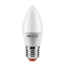 Лампа св/диод Е27 10W 3000К свеча мат Wolta №06295
