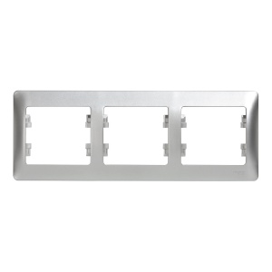 Рамка 3 м "Glossa" гориз (алюм) GSL000303 SchE №00182