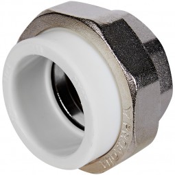 Муфта белая PPRC разъёмн ВР 50*2 (Pro Aqua) №11160
